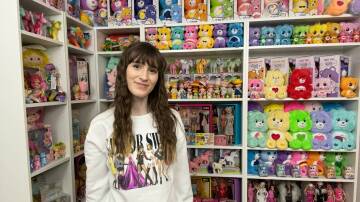 Isabella Galimberti with her collection of toys. Picture: Supplied