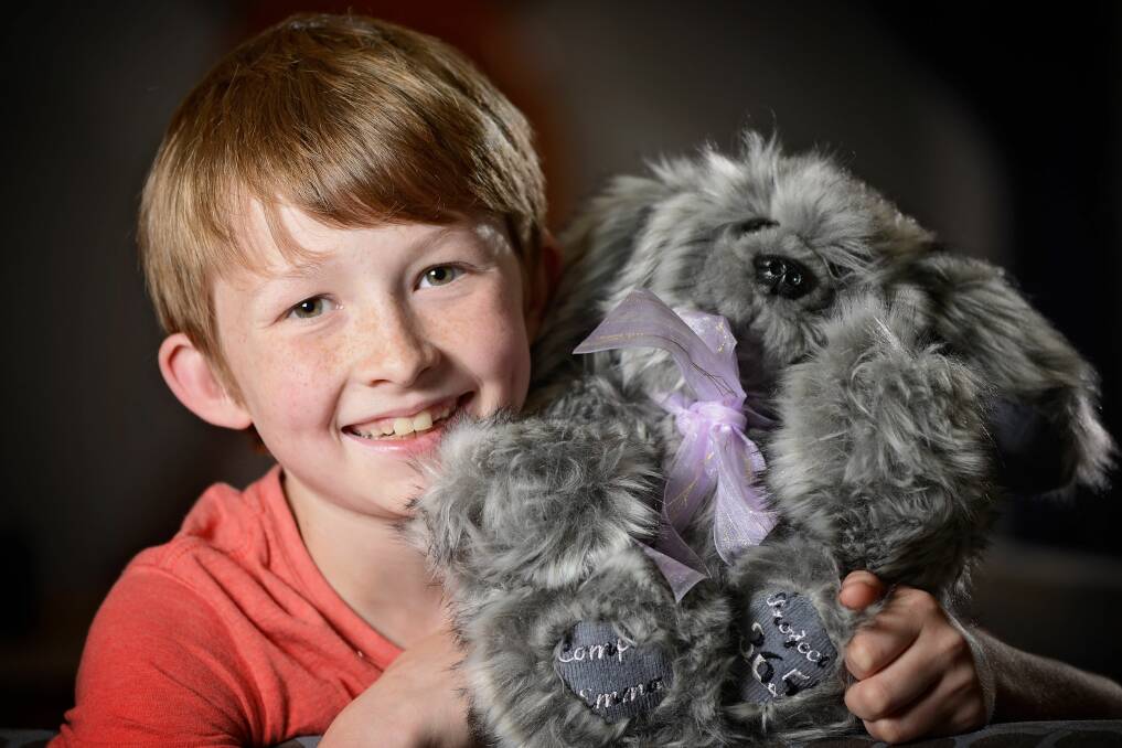 GIVING BACK: 12-year-old Campbell Remess says he wants to keep making bears for sick children "forever".