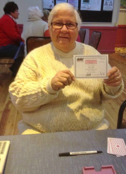 Well Done: Joyce Meale who received her to Club Master** certificate.