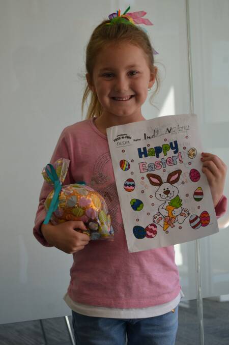 Indy Nolan won first prize with her gorgeous Happy Easter picture.
