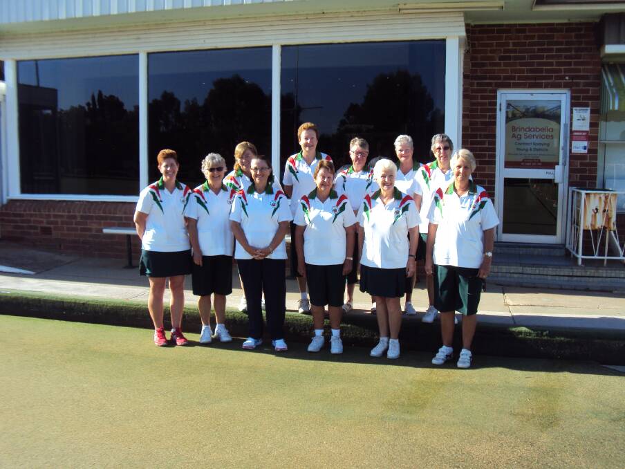 WEARING WITH PRIDE: The ladies at the Young Women's Bowling Club show off their new uniform. Photo: Supplied.