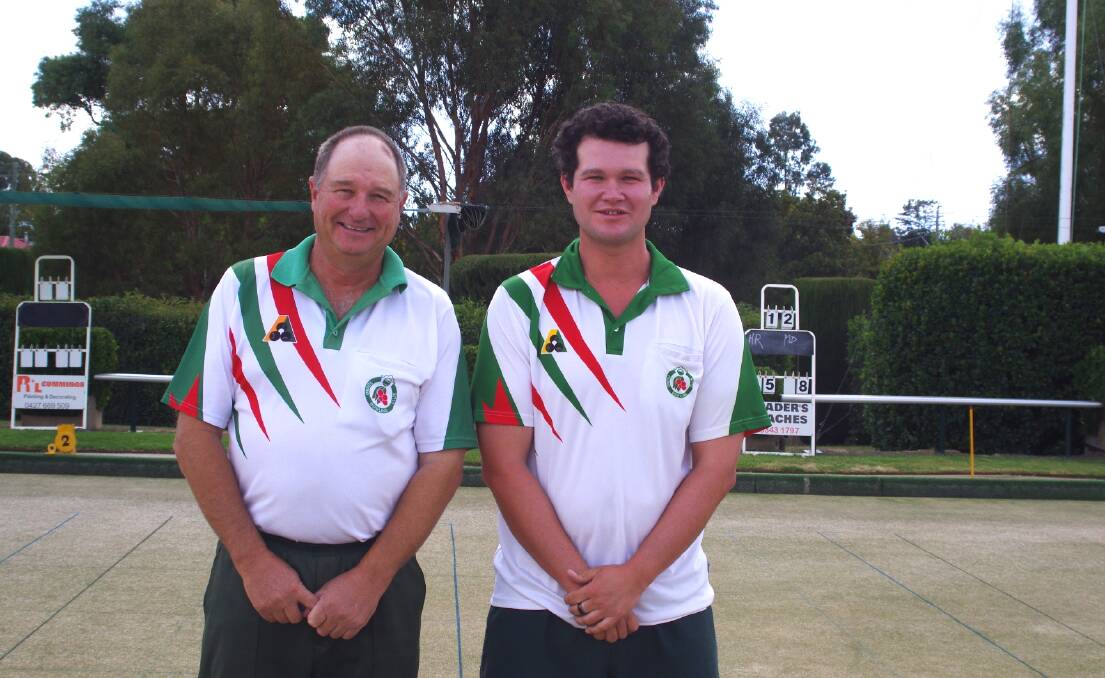 CLUB SINGLES FINALISTS: Runner–Up Russell Boyd and Winner Damien Miller. Photo: Supplied.