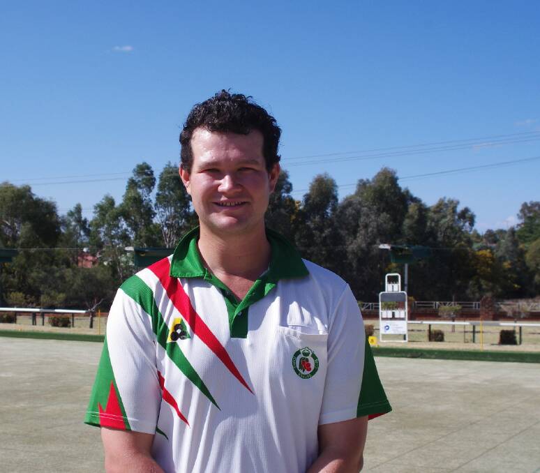 CHAMPION EFFORT: Damien Miller from Young Bowling Club was the winner of the Zone 8 Champion of Club Champions Singles.