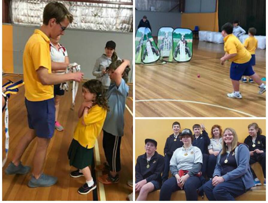 LOTS OF FUN: Students had a great day at the Sporting Day hosted by Rotary last week. Photos: Margaret Fathers.