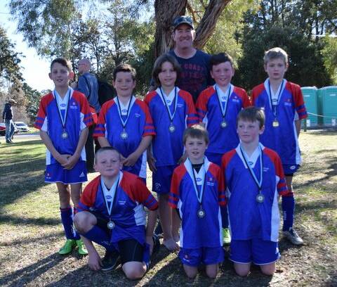 ROARING DAY: The Under 10s Red side had a massive day at the Cowra Soccer Carnival on Sunday.
