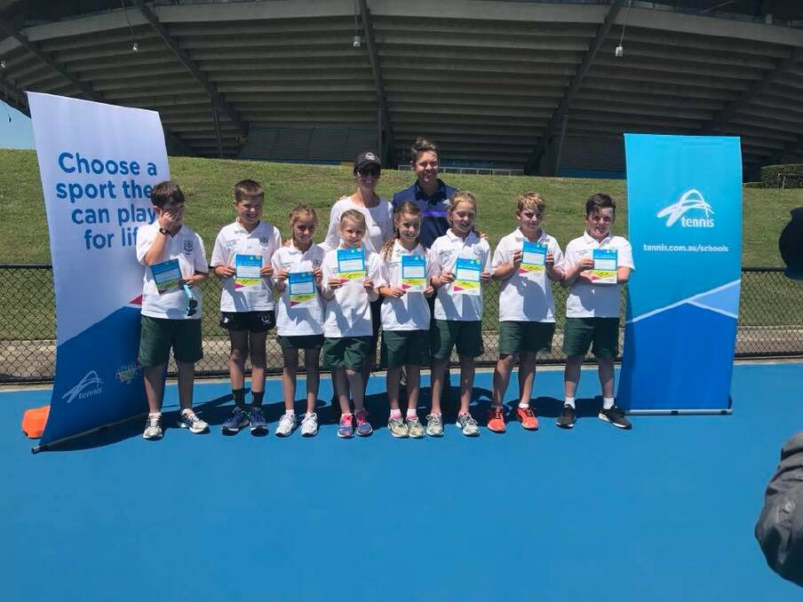 WELL PLAYED: Young Public School's PSSA tennis team competed at the Todd Woodbridge Cup State Championship last week. Photo: YPS.