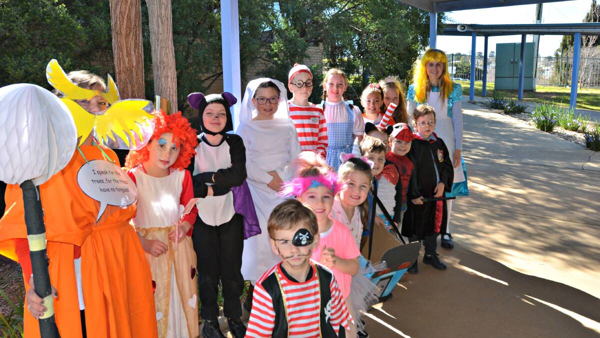 Bookworms: Students from St Mary's threw themselves into book week 2017 by dressing up as their favourite book character. Photo: Craig Thomson.