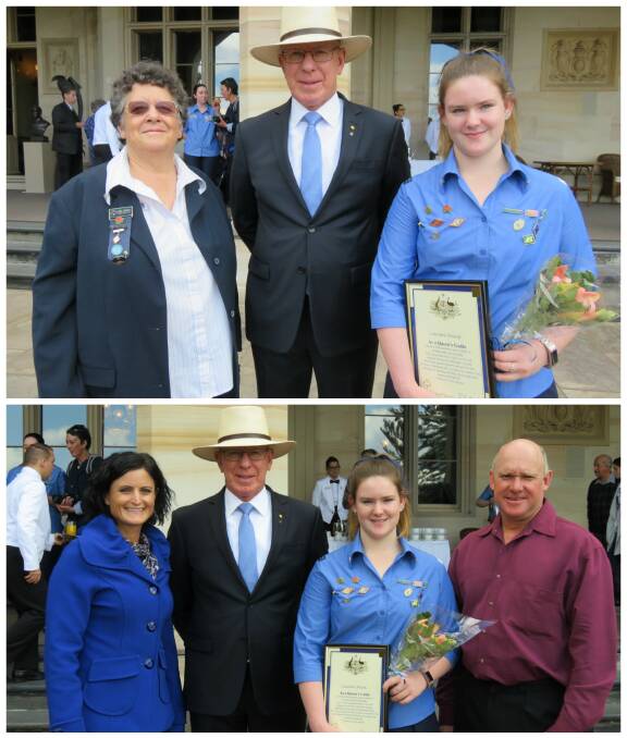 HUGE ACHIEVEMENT: Cassie Boland was awarded the Queen's Guide Award the ultimate goal for young Girl Guides. Photos: Supplied by Liz Boland.