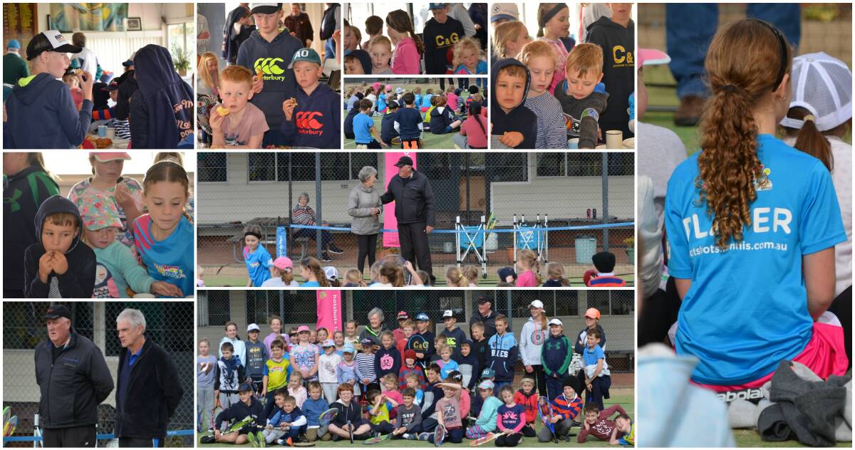 WHAT A SERVE: The Jan Lehane Tennis Academy was officially opened on Wednesday, while Jan Lehane O'Neill was also presented with a jacket. Photos: Rebecca Hewson.