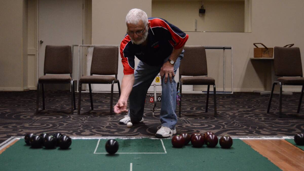 GIVE IT A ROLL: Young Services Club Indoor Bowls is played every Wednesday.