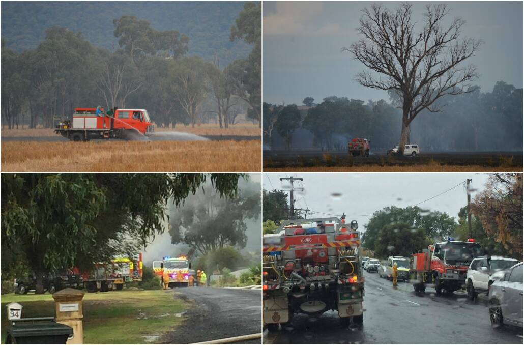 DICHOTOMY: Despite the rain there were four fires in the Young area in a 24-hour period. Photo: Rebecca Hewson.