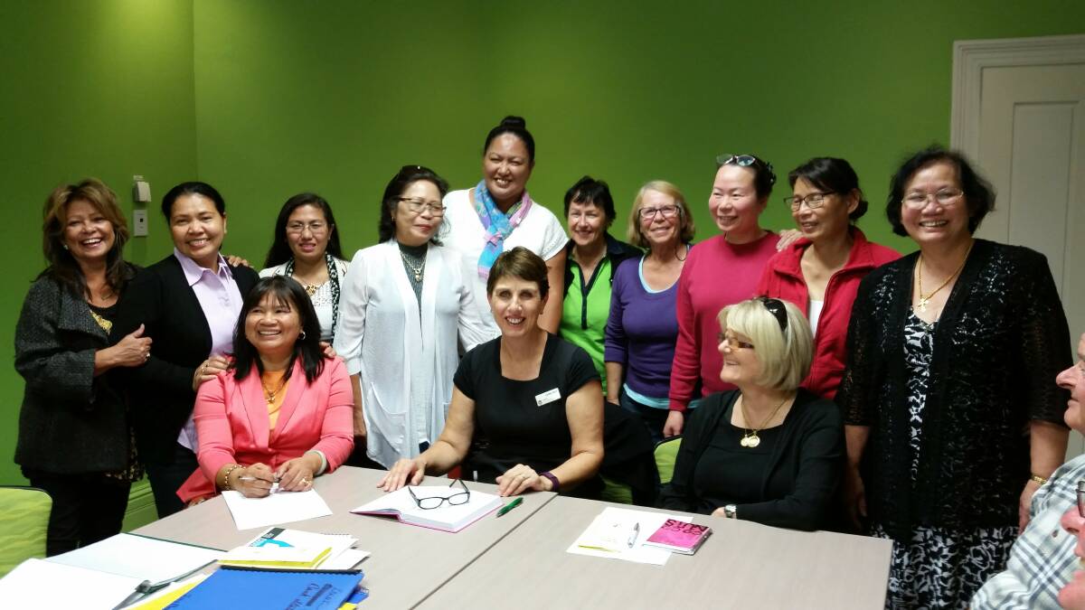 WOMEN'S HEALTH: Young nurse, Cathy Kerr visited with YADMA to discuss the importance of women's health. Photo: Supplied.