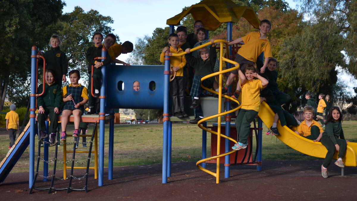 HANGING AROUND: Ms Slavin's class 1S are looking forward to an upgrade. Photo: Rebecca Hewson.