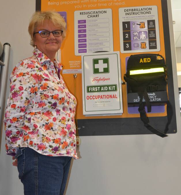 ADVOCATE: Public Access Defibrillation advocate, Kim Shoard with an example of the device that she'd like to see in our main street which could potentially save a life.