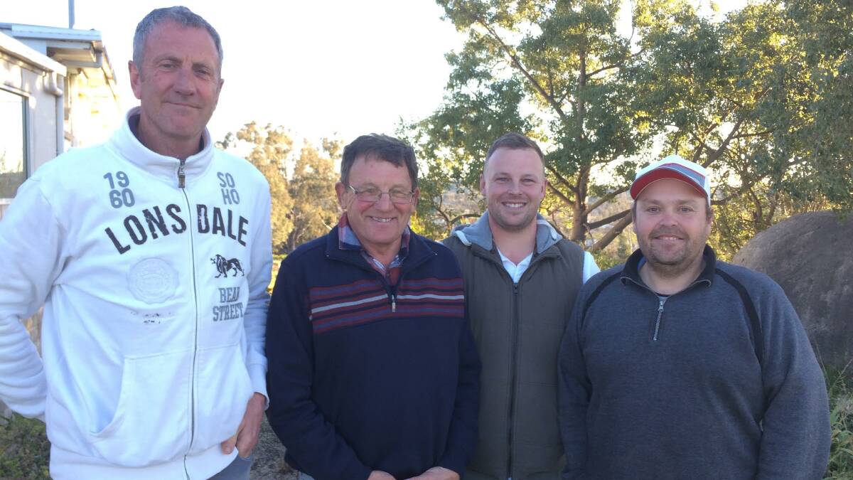 WORSE BALL EVENT: Sponsor Darcy Whinam and Garry Anderson with winners Kel and Pat Brodbeck.
