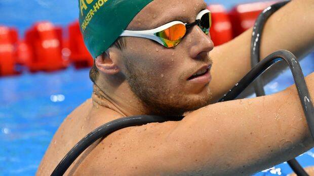 Australian swimmer Thomas Fraser-Holmes, pictured in Rio last year. Photo: Joe Armao
