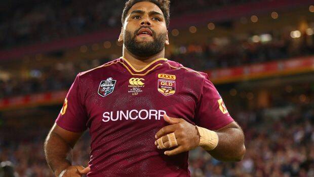 Veteran forward Sam Thaiday has been omitted from the Maroons side. Photo: Getty Images
