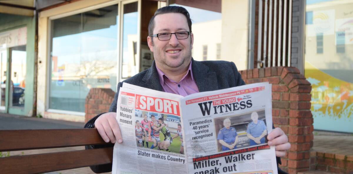 NEW ERA: The Young Witness' new editor Denis Howard is excited about the changes to the paper. Photo: Elouise Hawkey