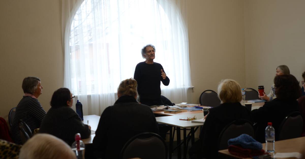 Writers enjoyed two workshop sessions at the Young Library as part of Arnold Zable's visit.