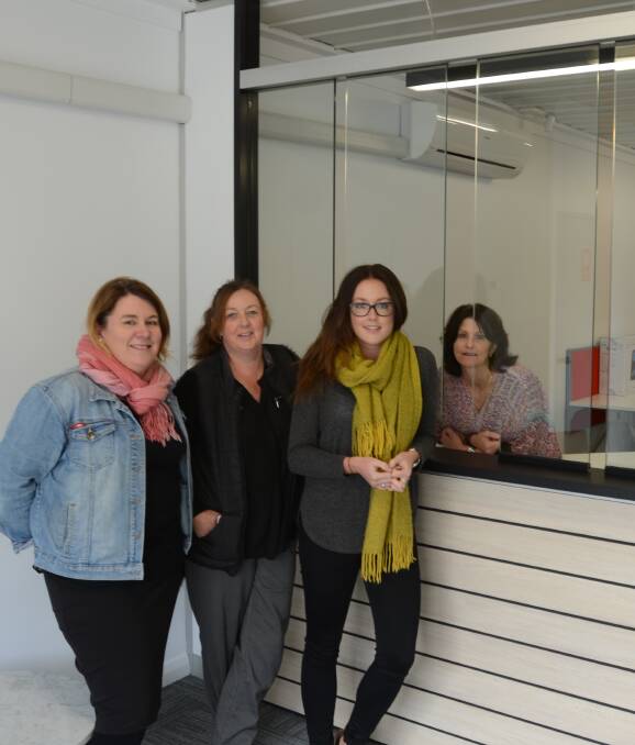 NEW LOCATION: Young Witness staff members Trish Patterson, Leanne Wall, Elouise Hawkey and Jenelle Parish at the Lovell Street premises this week.