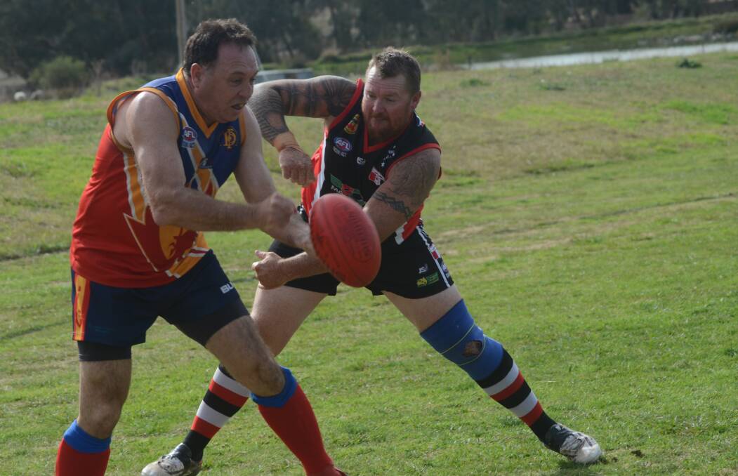 BACK IN ACTION: Central West AFL have given Round 13 the go-ahead after wet weather resulted in a washout last weekend. First Grade Saints captain Kai Frame is pictured in action in late May.