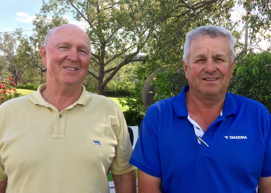 FABULOUS FOURSOME: Winners of the Wilders Bakery American Fouresomes, Barry Gaal and Ian Tierney. 