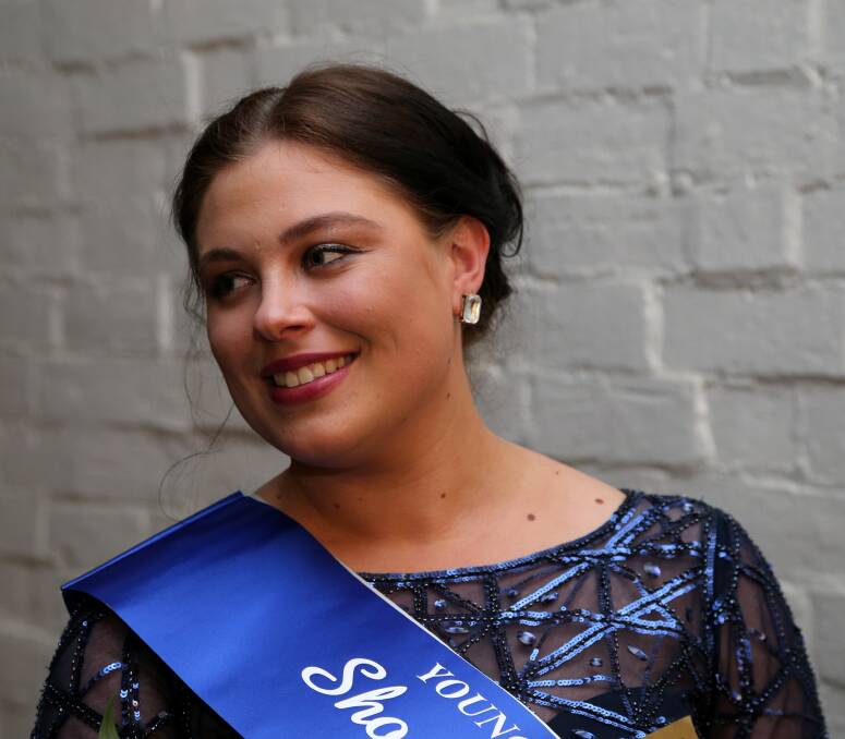 SHOWGIRL: Twenty-year-old Marina McMillan, of Young, was named 2016 Showgirl at the Young Show Society's Spring Ball on Saturday. Photo: Angus Waddell Photography 