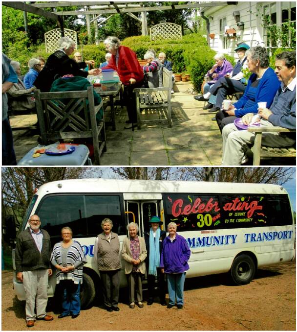 SOCIAL: CPSA members enjoyed a picnic lunch by Dot Jeffriess at the old Binda Mill on October 7.