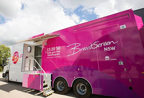 Breast screening van back in Young
