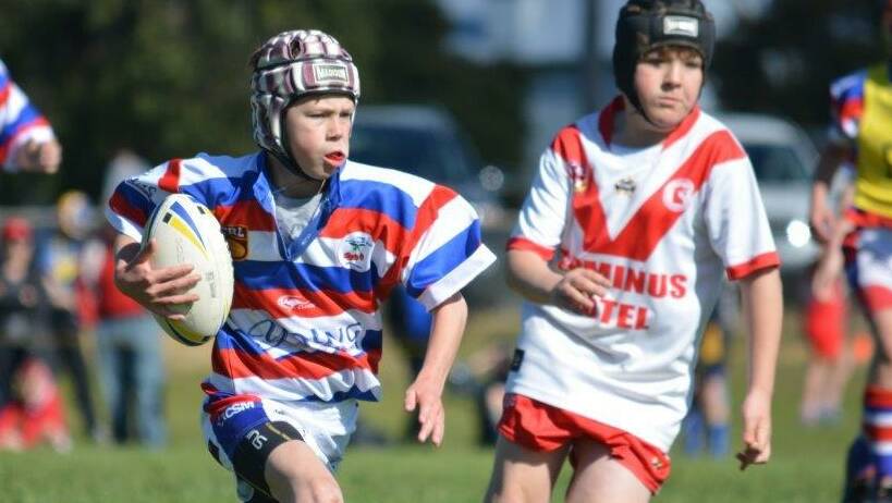 ACTION: Under 11 Cherrypicker, Cooper Anderson, on the move in Saturday's match against Temora. Photo: Sharon Corcoran 