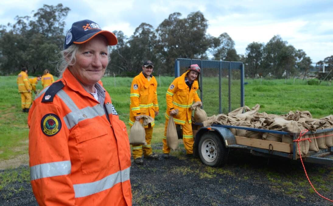 CALL-OUT: Local SES Controller, Colleen Clancy, was assisted by Young RFS crews to a call-out at Koorawatha on Wednesday. Photo: Elouise Hawkey