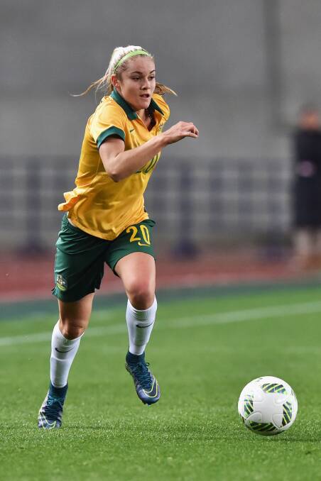 OLYMPIAN: Ellie Carpenter made the Matildas Olympics team. Pic is from Getty