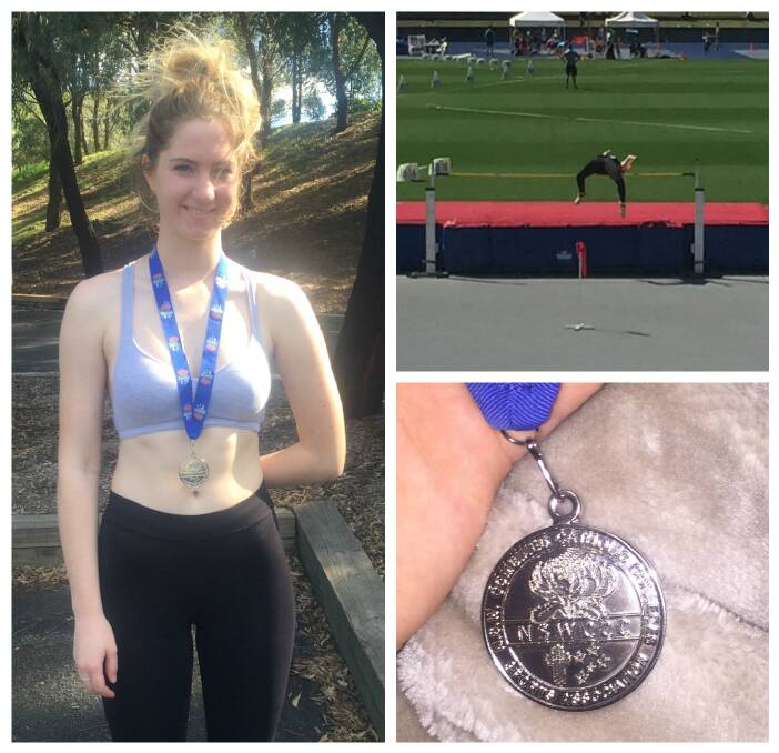SILVER MEDALIST: Year 11 Hennessy Catholic College student, Sienna Bloor, took out second place in the 17 years girls high jump at state athletics. 