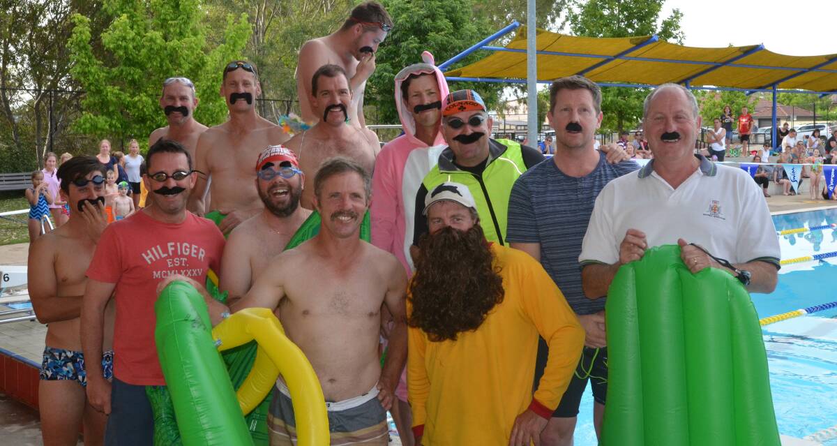 MO-FUN, MO-MONEY: Movember ended with a splash as local blokes donned their swimmers and floaties to raise funds for men's health on Friday night.