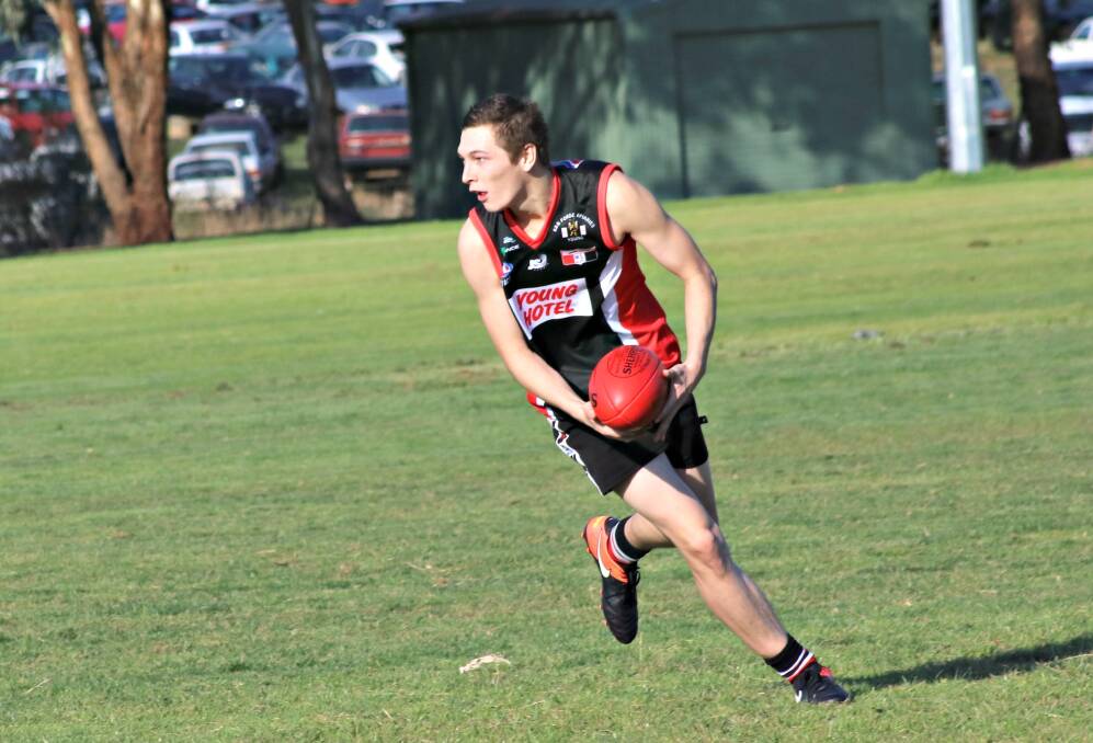NOTABLE: Brayden Harmer gave a notable performance last Saturday for the Young Saints. Picture: Amanda Langman.