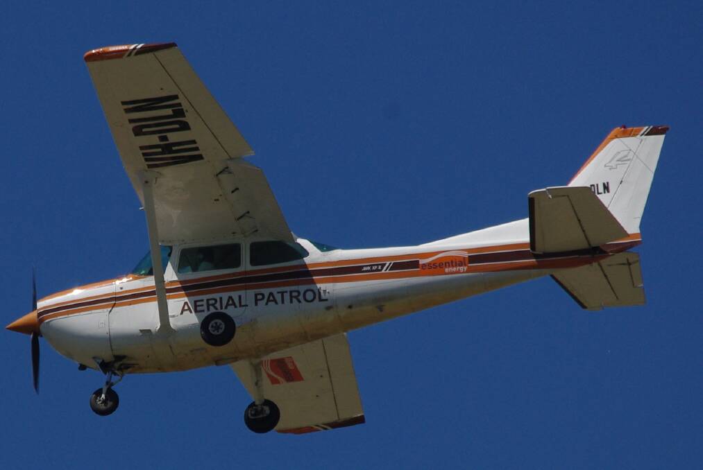 EYE in the sky: A fixed-wing plane will be used to identify damaged or deteriorating network assets and potential vegetation encroachments in the Young area.