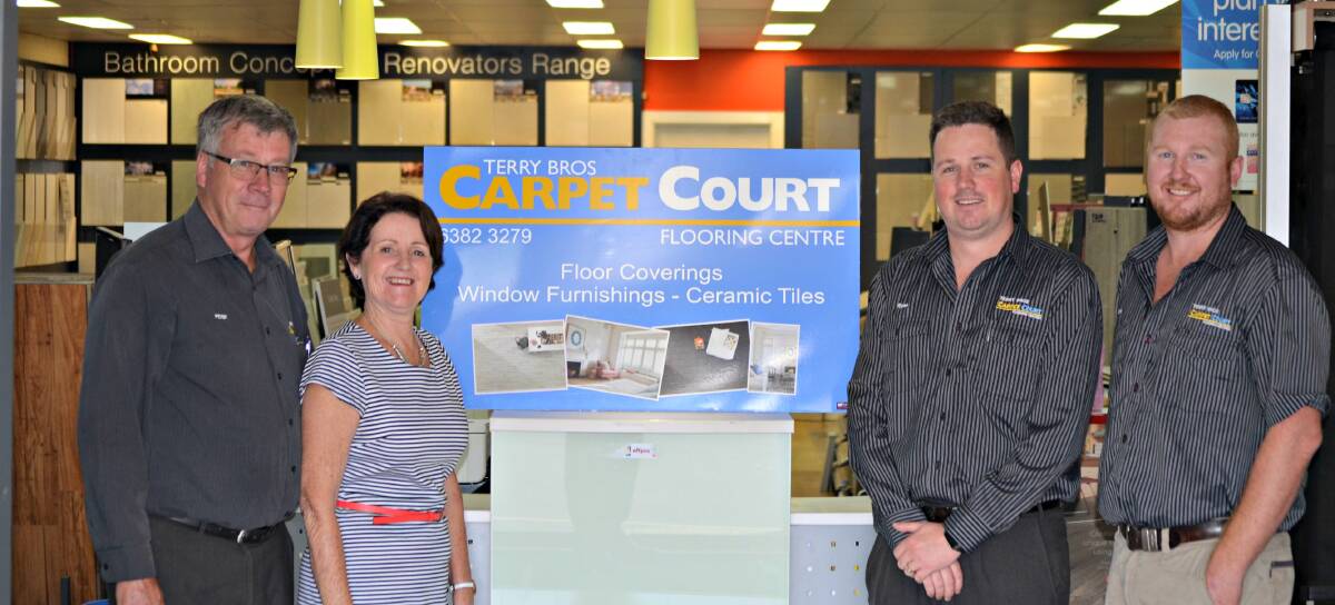 HANDING OVER THE REIGNS: Peter and Lois Terry have retired and handed the local business over to their sons Ryan and Kurt. Picture: Craig Thomson.