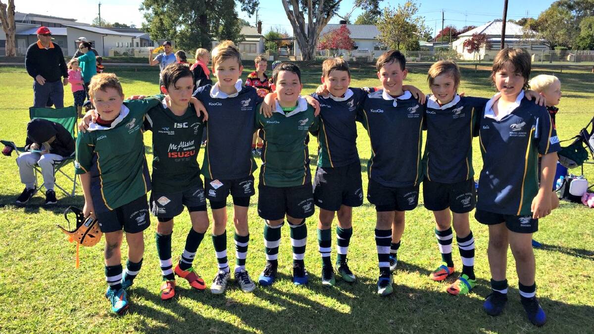 U10 Green Young Junior Yabbies Rugby Union team.