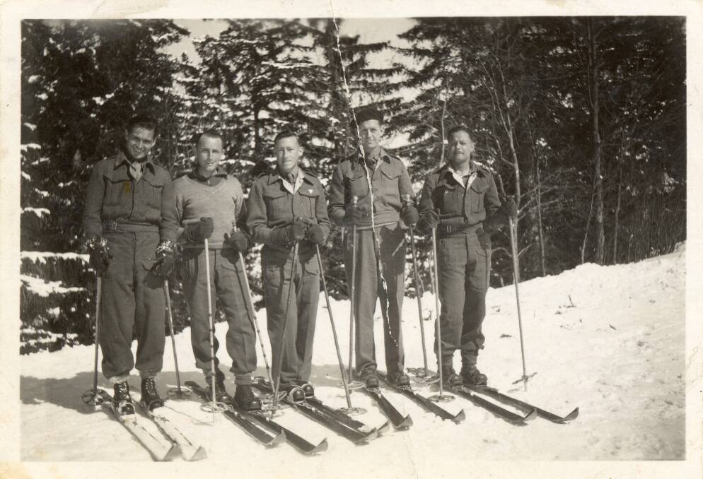 ANZAC DAY:  Australian, Brit, Sth African POWs  in Adelboden Switzerland 1944. Picture: supplied by Katrina Kittel.