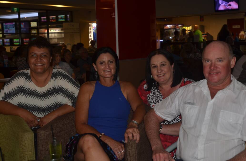 Helen Walker, Liz Boland, Kate Court and Steve Boland enjoyed each other's company at the services club.