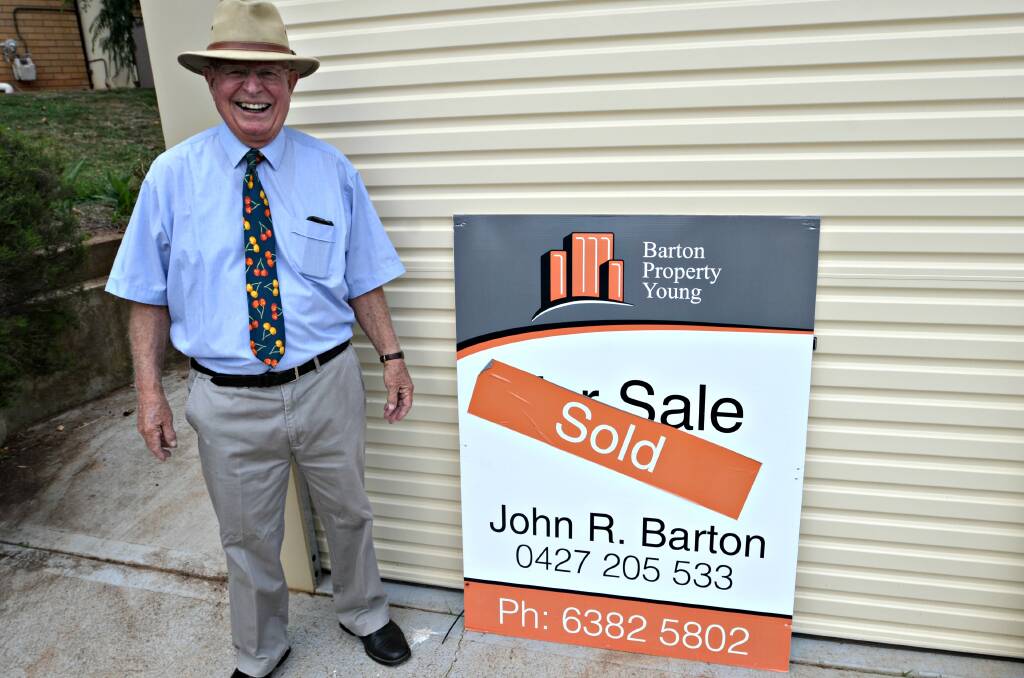 GOOD INVESTMENT: Young Real Estate agent John R Barton said he would place the median price of houses in Young at around $230,000. Picture: Craig Thomson.
