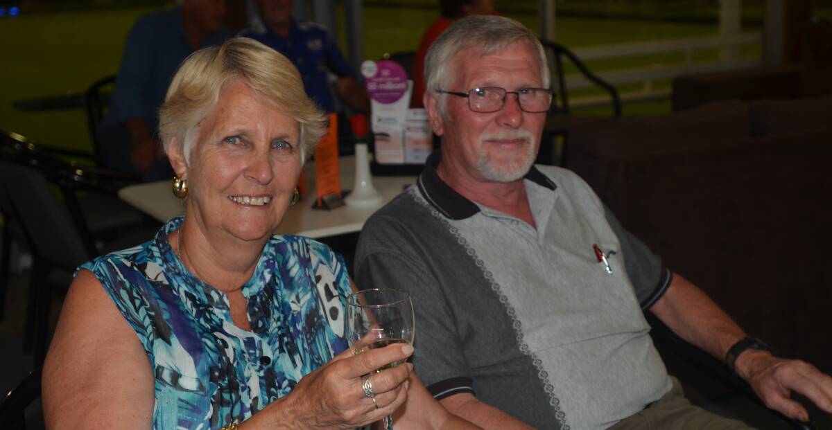  Julie and Michael Alavoine had a laid back evening at the bowling club.