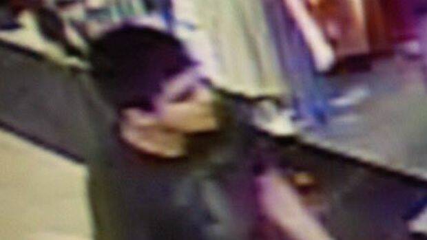 A video image shows a suspect wanted by the authorities regarding the shooting.  Photo: AP