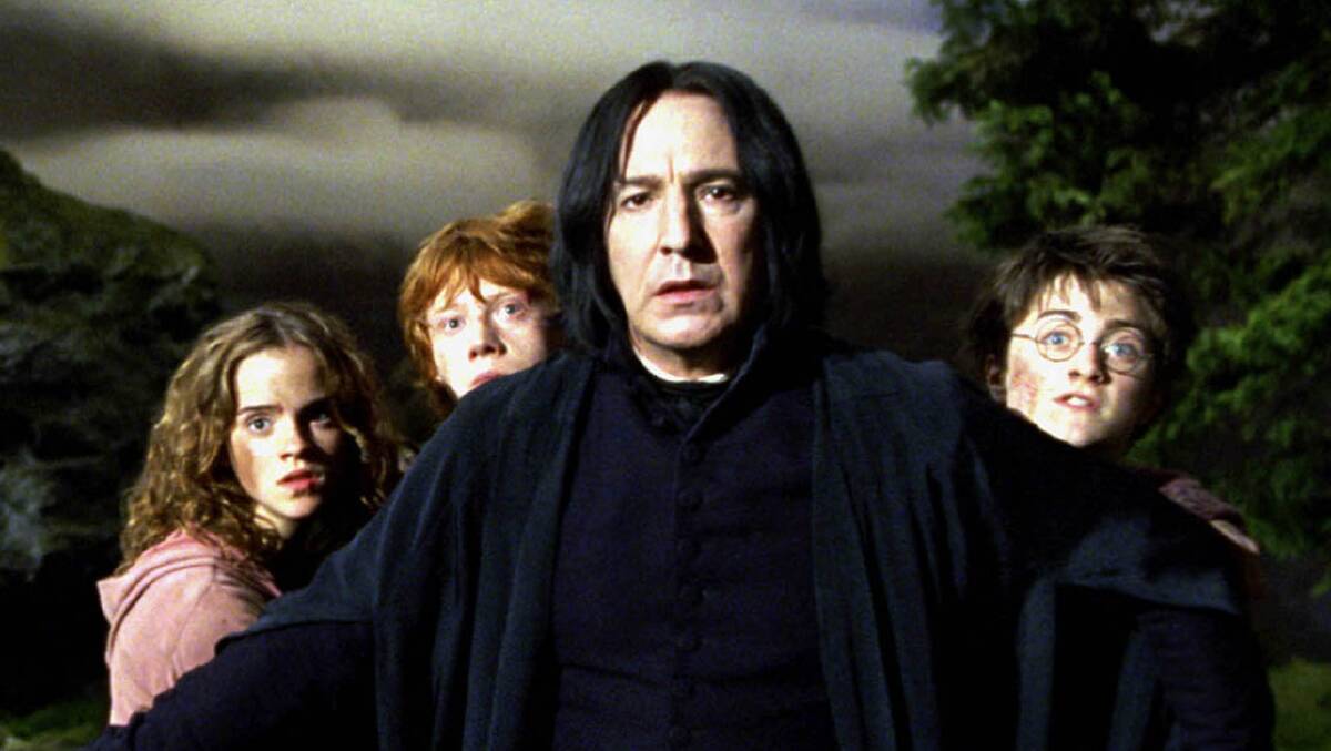 Alan Rickman as Professor Severus Snape in Harry Potter and the Prisoner of Azkaban (2004). Photo: Warner Brothers
