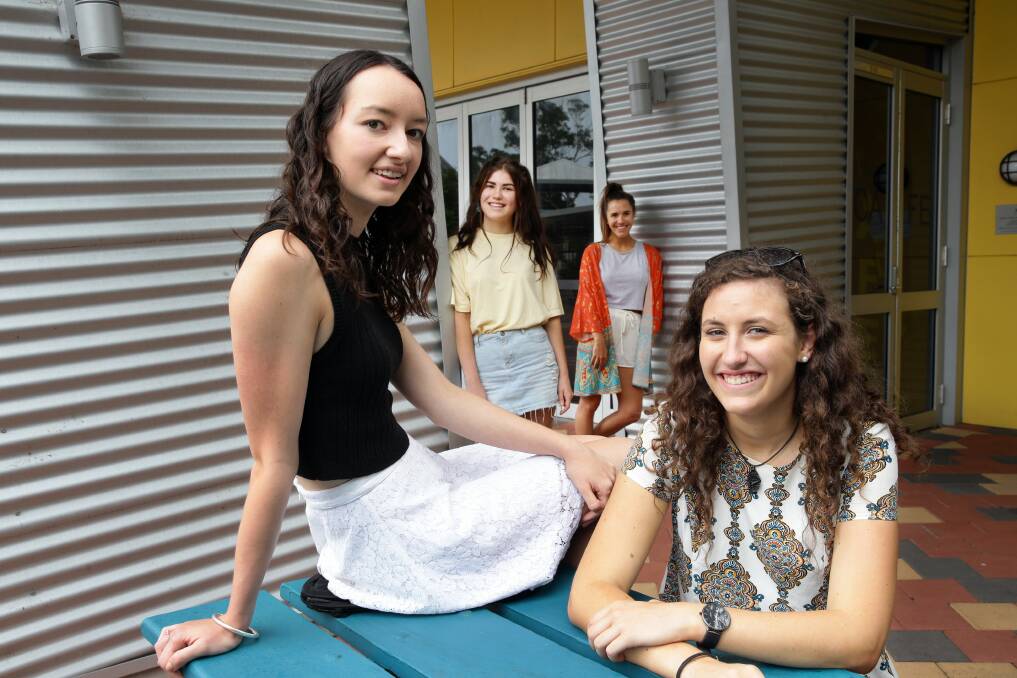 Girl power: Nikola Groves, Dominique de Gale, Sophie Mamic and Grace Lancaster. Picture: Max Mason-Hubers.

