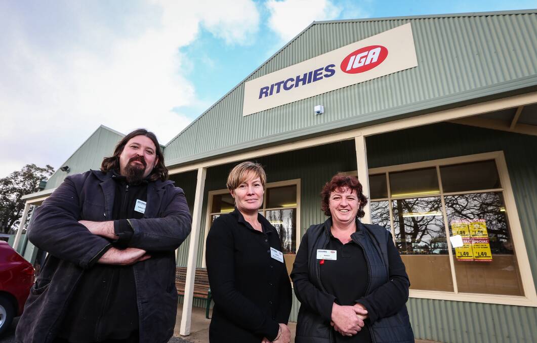 STARTING FRESH: Ritchies IGA employees Simon Townsend, Cheryl Taylor and Debbie Ball. Picture: JAMES WILTSHIRE