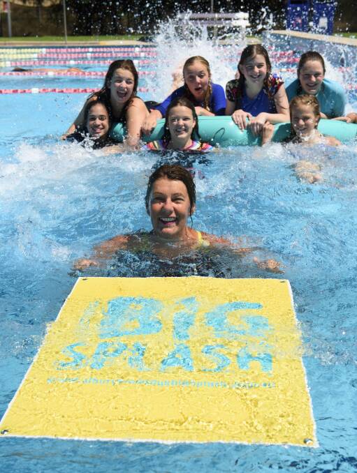 NEW LOOK: Annette Baker with the new-look Big Splash logo. Registrations for the fourth event, raising money for headspace, are now open. Picture: SIMON BAYLISS