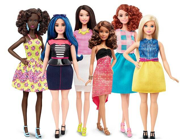 Barbie is now curvy, tall and petite