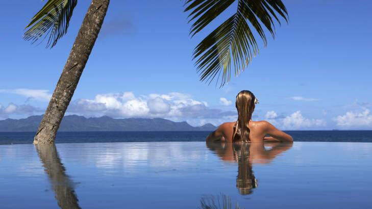High-end heaven: Nanuku Resort and Spa Fiji swimming pool.