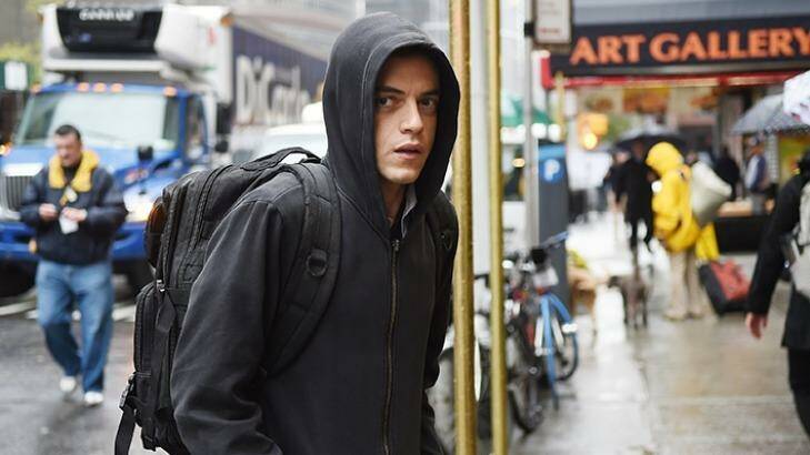 Rami Malek's Elliot is a paranoid, drug-addicted programmer and hacker with a social conscience. Photo: USA Network